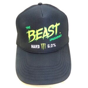 OTTO‎ Monster The Beast Unleashed Hard M Snapback Hat Mesh Black